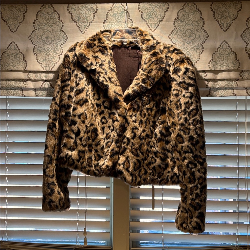 Allen B. By Allen Schwartz Leopard Print Jacket